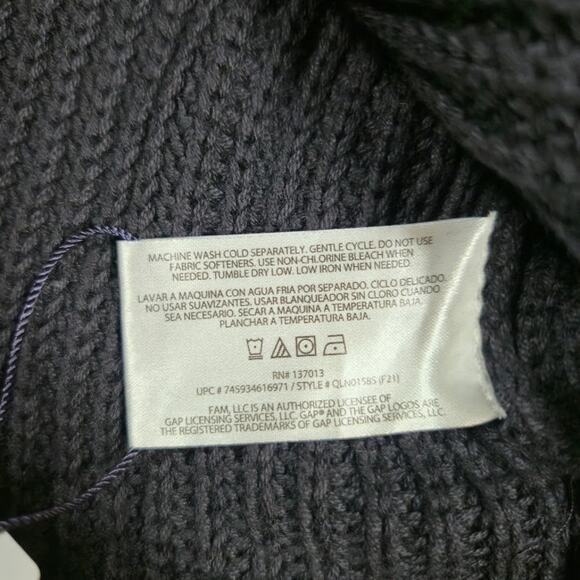 GAP NWT Womens Cardigan Sweater Size XXL Black Pockets Casual Preppy - Picture 10 of 10